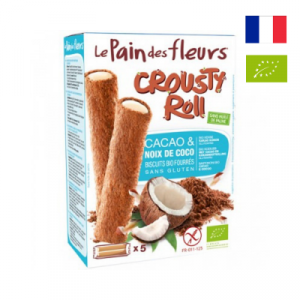 Bánh giòn sô cô la nhân dừa Hữu cơ LE PAIN DES FLEURS 125g